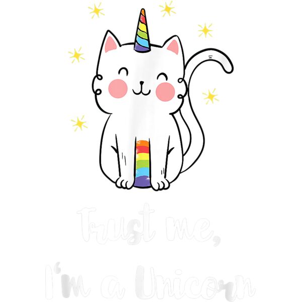 Meowgical Caticorn Rainbow T Shirt Cat Unicorn Kittycorn Tee T Shirt Thumbnail