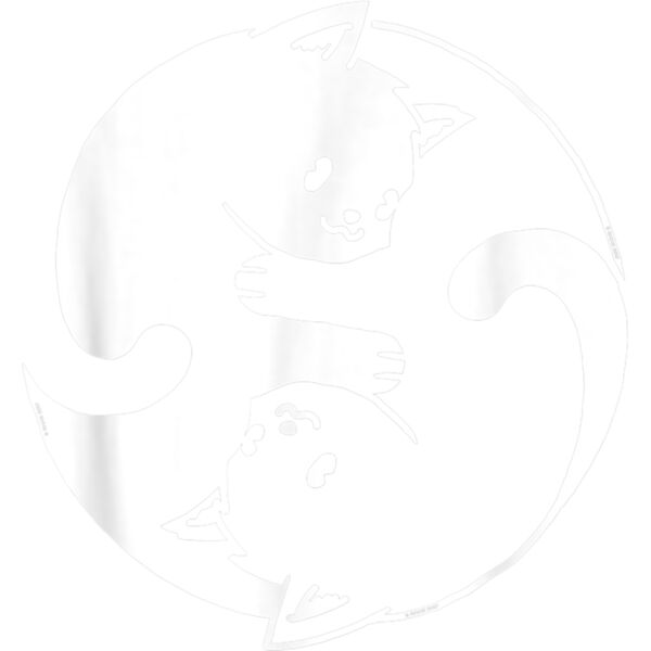 Yin Yang Cat Shirt I Love Cats Gift for Cat Lover Yoga Cat T Shirt Thumbnail