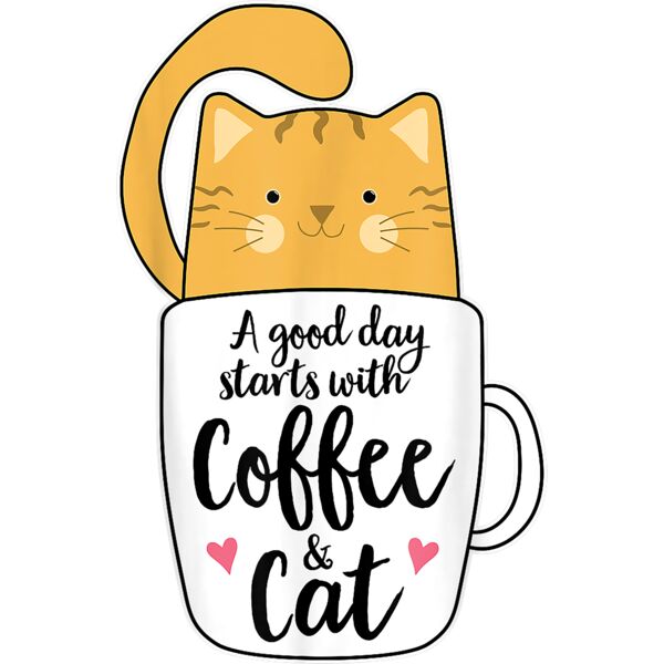 Funny Orange Cat Coffee Mug Tshirt Cat Lover Gifts T Shirt Thumbnail