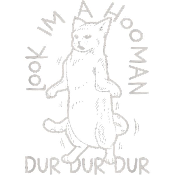 LOOK IM A HOOMAN FUNNY CAT T Shirt Thumbnail