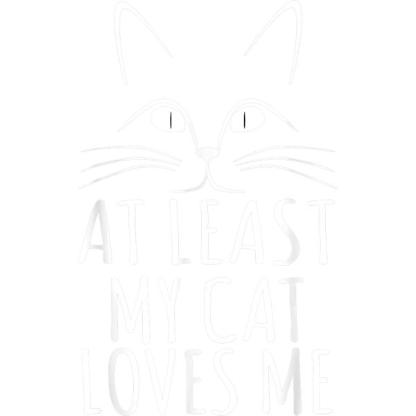 Cat Lover Funny Gift   At Least My Cat Loves Me T Shirt Thumbnail