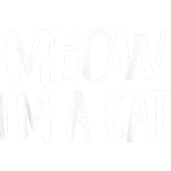 Meow Im A Cat T Shirt   Halloween Thumbnail