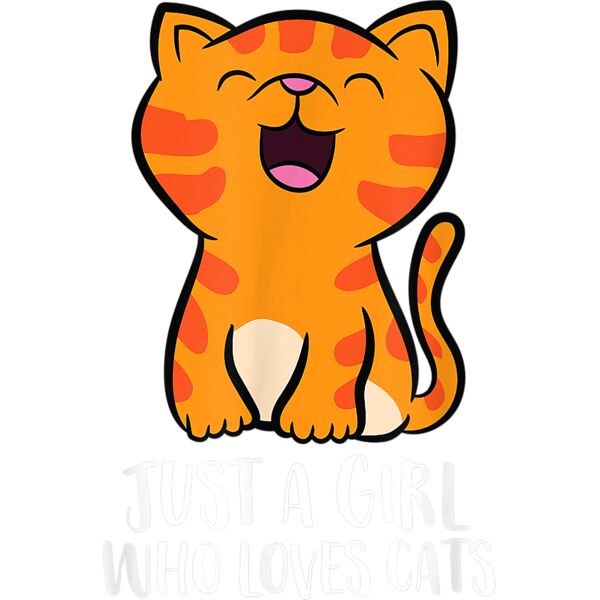 Just a Girl Who Loves Cats T Shirt Thumbnail
