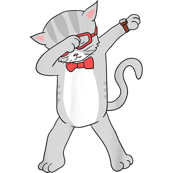 Dabbing Cat T Shirt Funny Dab Gift Cat Tee T Shirt Thumbnail