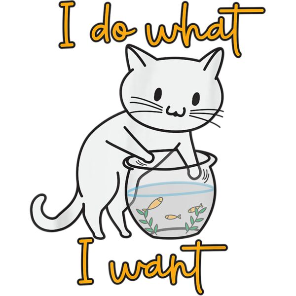 Funny Cat I Do What I Want Cat T Shirt Thumbnail
