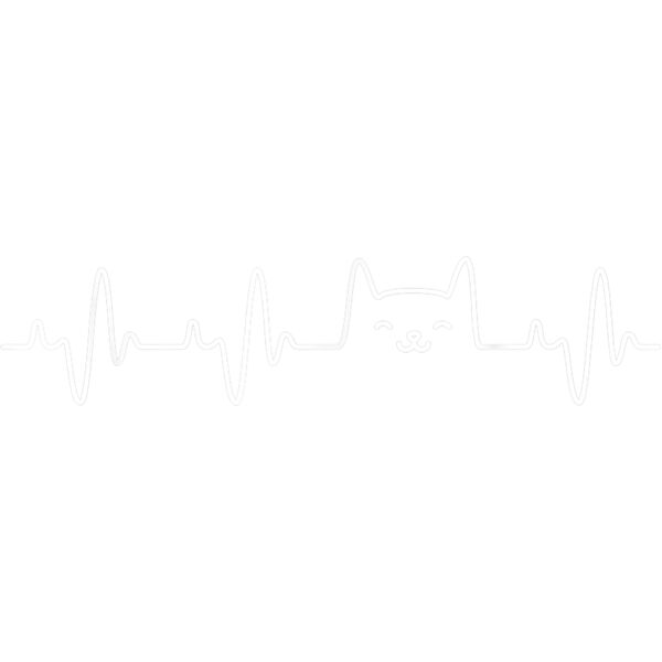 Cat Heartbeat Shirt Love Cats Womens Girls Cat Lover TShirt T Shirt Thumbnail