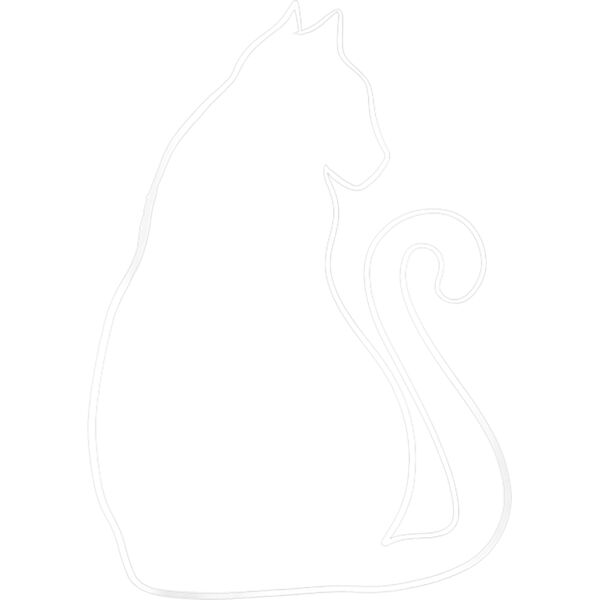 Womens Cat Art Cute Cat Silhouette Cat Person V Neck T Shirt Thumbnail