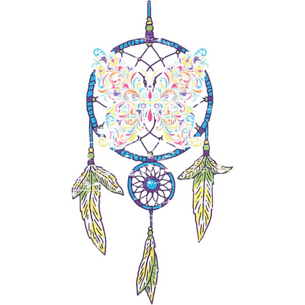 Hippie Dream Catcher Butterfly American Indian Dreamcatcher T Shirt Thumbnail