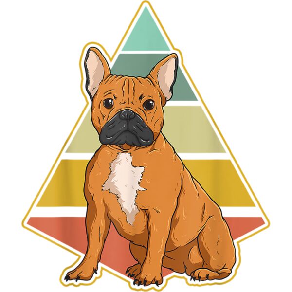 Vintage French Bulldog Dog Retro French Bulldog Lover T Shirt Thumbnail