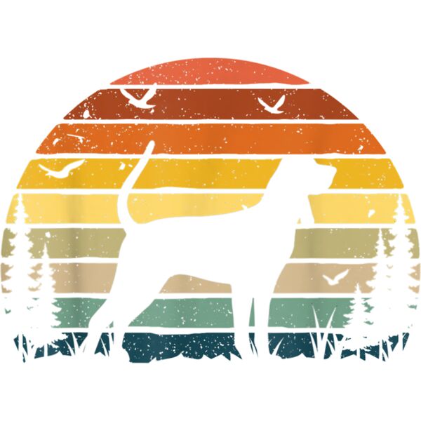 Redbone Coonhound Vintage Retro Dog Mom Dad Pet Lover Gift T Shirt Thumbnail