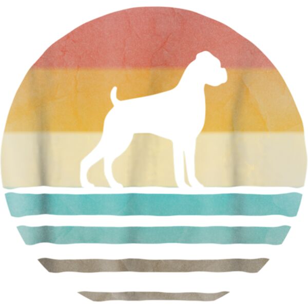 Boxer Dog Shirt Retro Vintage 70s Silhouette Breed Gift Thumbnail