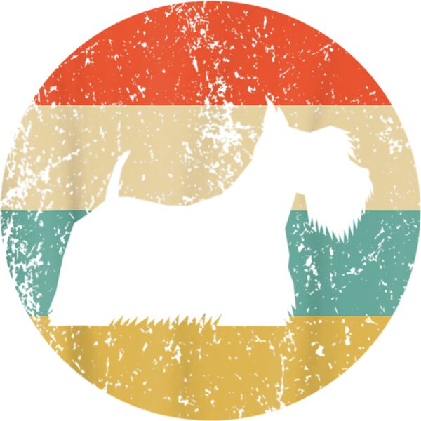 Scottish Terrier Shirt   Vintage Retro Scottie Dog T Shirt Thumbnail