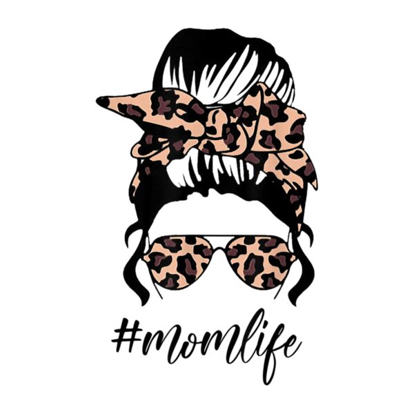Classy Mom Life with Leopard Pattern Shades   Cool Messy Bun Thumbnail