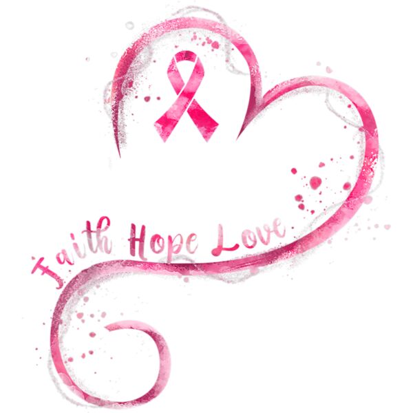 Faith Hope Love Pink Ribbon Breast Cancer Awareness T Shirt Thumbnail
