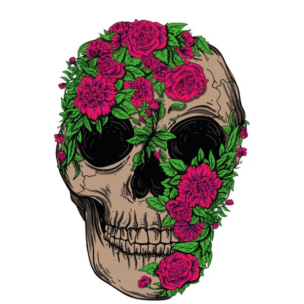 FLORAL SKULL FLANNEL Thumbnail