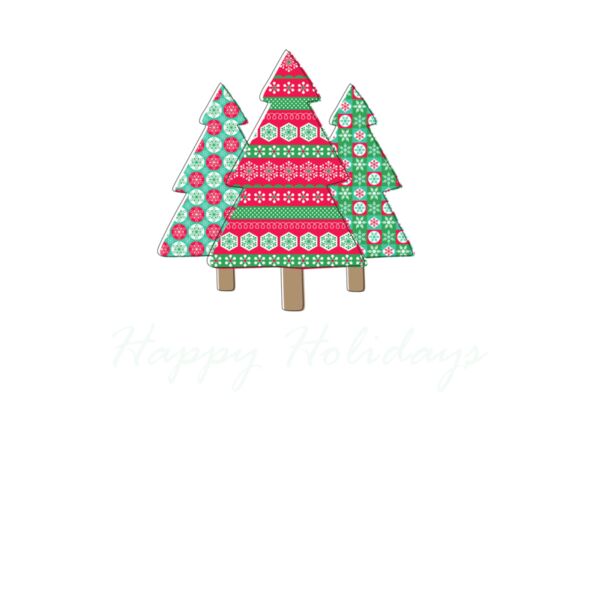 HAPPY HOLIDAYS  PINK TREES Thumbnail