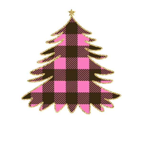 PLAID PINK TREE  TIE DYE Thumbnail