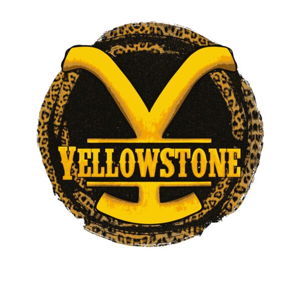 YELLOWSTONE  BLACK LEOPARD  Wave Wash Hoodie Thumbnail