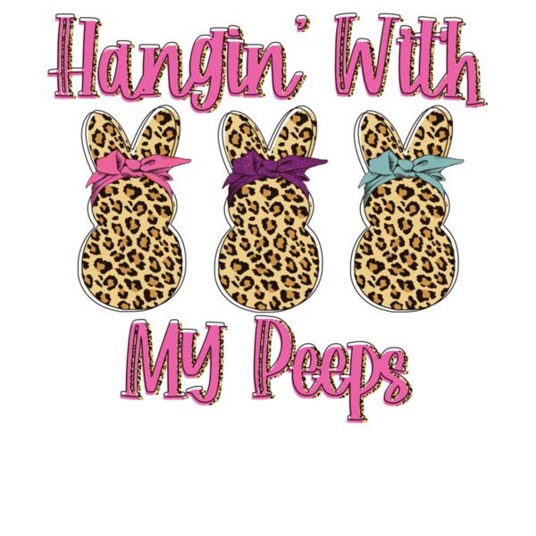 hanging with my peeps leopard Pink Thumbnail