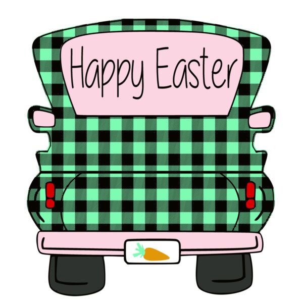HAPPY EASTER  PLAID TRUCK Thumbnail