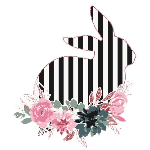 FLORAL STRIPED BUNNY Thumbnail