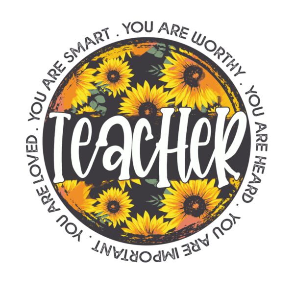 Teacher Sunflower Circle Thumbnail