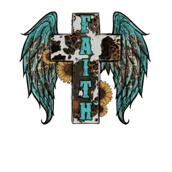 Winged Cross   Wave Wash Hoodie Thumbnail