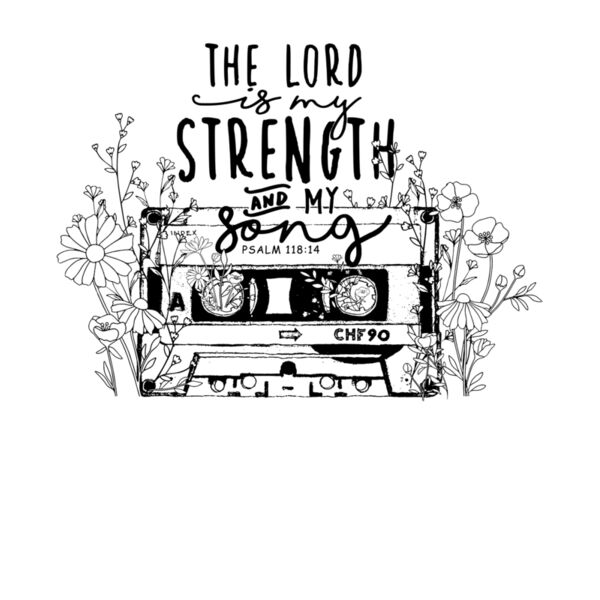 The lord is my strength floral Thumbnail