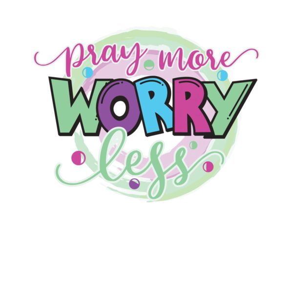 pray more worry less   watercolor Thumbnail