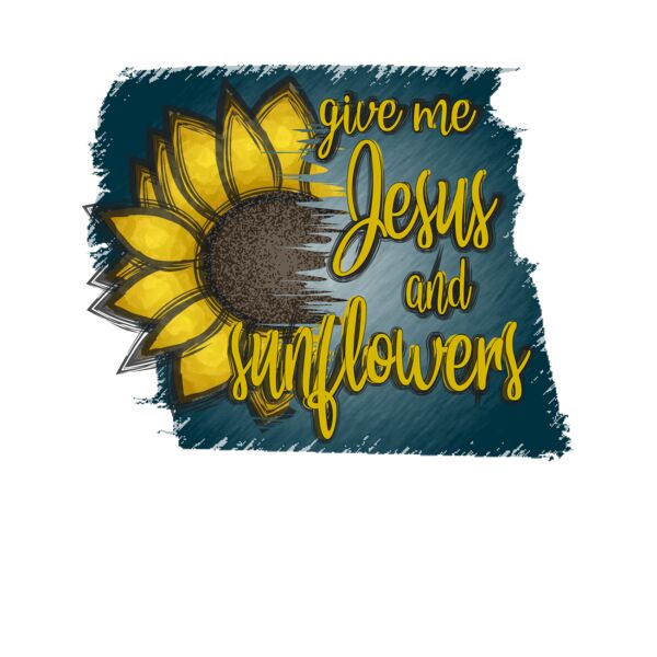 Jesus and Sunflowers Thumbnail