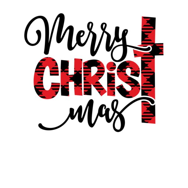 MERRY CHRISTMAS BUFFALO PLAID CROSS Thumbnail