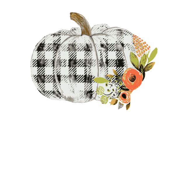 Plaid Floral Pumpkin Thumbnail