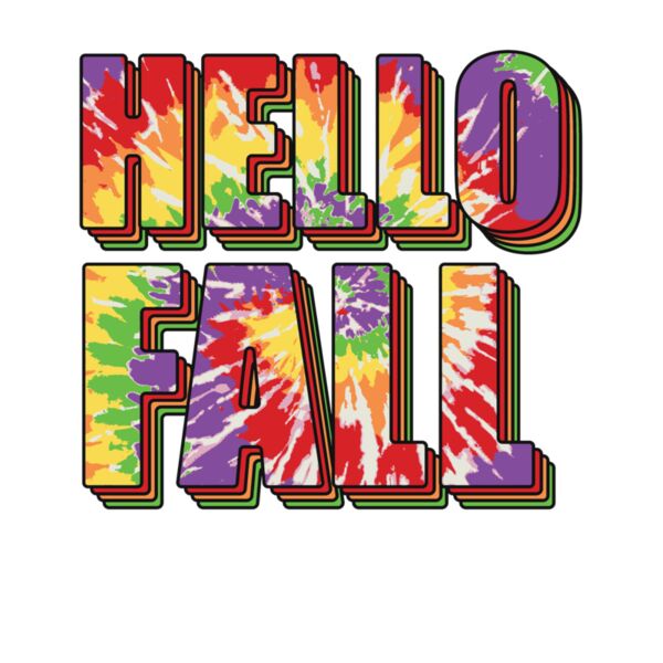 HELLO FALL  TIE DYE Thumbnail