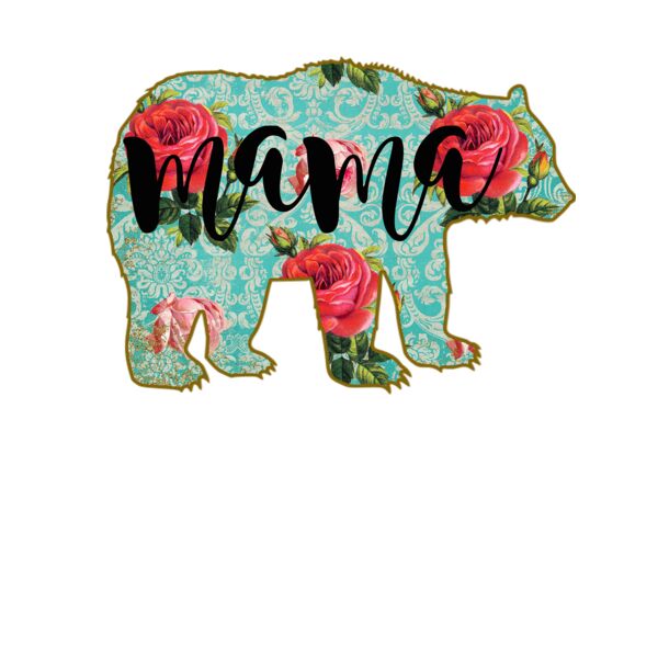 Floral mama bear Thumbnail