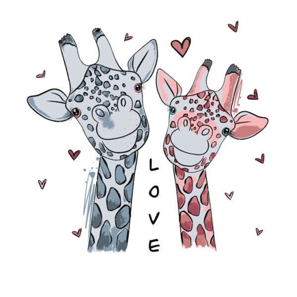 Giraffe Love Thumbnail