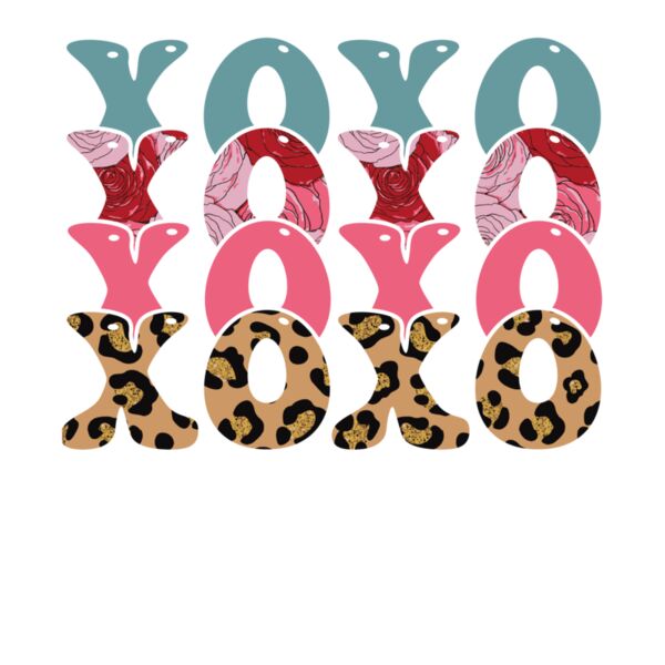 leopard xoxo stacked Thumbnail