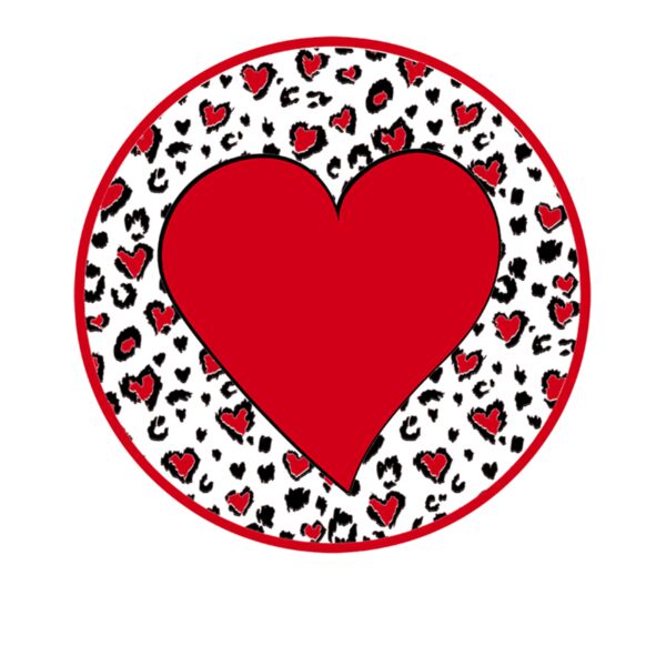leopard heart circle Thumbnail