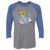 Unisex Triblend Three-Quarter Raglan T-Shirt Thumbnail