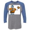 Unisex Triblend Three-Quarter Raglan T-Shirt Thumbnail