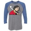Unisex Triblend Three-Quarter Raglan T-Shirt Thumbnail