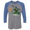Unisex Triblend Three-Quarter Raglan T-Shirt Thumbnail