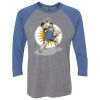Unisex Triblend Three-Quarter Raglan T-Shirt Thumbnail