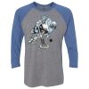 Unisex Triblend Three-Quarter Raglan T-Shirt Thumbnail