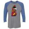 Unisex Triblend Three-Quarter Raglan T-Shirt Thumbnail