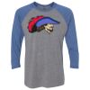 Unisex Triblend Three-Quarter Raglan T-Shirt Thumbnail