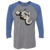 Unisex Triblend Three-Quarter Raglan T-Shirt Thumbnail