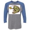 Unisex Triblend Three-Quarter Raglan T-Shirt Thumbnail