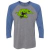 Unisex Triblend Three-Quarter Raglan T-Shirt Thumbnail