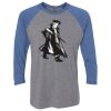Unisex Triblend Three-Quarter Raglan T-Shirt Thumbnail