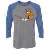 Unisex Triblend Three-Quarter Raglan T-Shirt Thumbnail